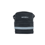 Basil Mada Satteltasche - kompakt, schwarz, 1l, Klettverschluss, Fahrradzubehör