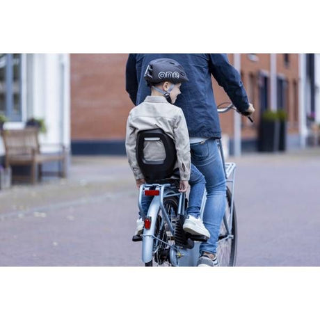 Bobike Kindersitz hinter einem Junior schwarz - Mik-HD