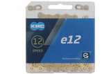 KMC KETTING E12 TI-NI Gold, 1 2x11 128, 130 povezav, 5,2 mm PIN, 12-stopenjski