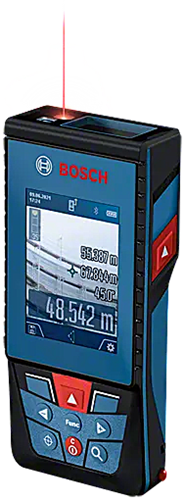 Bosch blau glm 100-25 c | professioneller Laser-Entfernungsmesser | 3 x 1,5 V LR6-Batterie (aa) | ip54 - 0601072y00