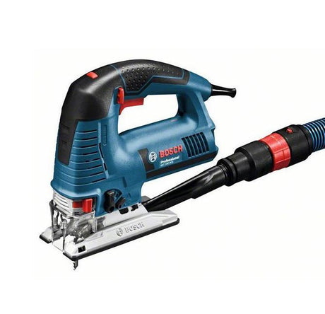 Bosch Stichsägemaschine GST 160 BCE (1 x Sägeblatt T 144 Dp, 1 x Sägeblatt T 244 D, 1 x Sägeblatt T 308 BP, 1 x Splitterschutzplatte, Absaugset)