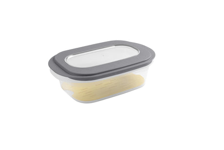Sunware Sigma Home Käsebox mit Tablett 2 Liter transparent dunkelgrau 26,5x17,2x10,5cm