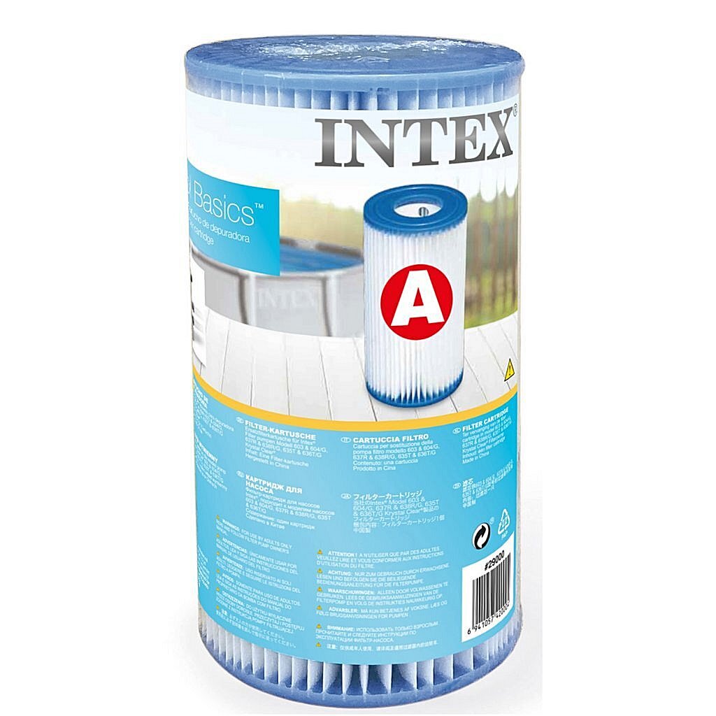 Cartuccia filtro Intex 29000 Tipo A 12 pezzi per piscina 244 305 366 cm