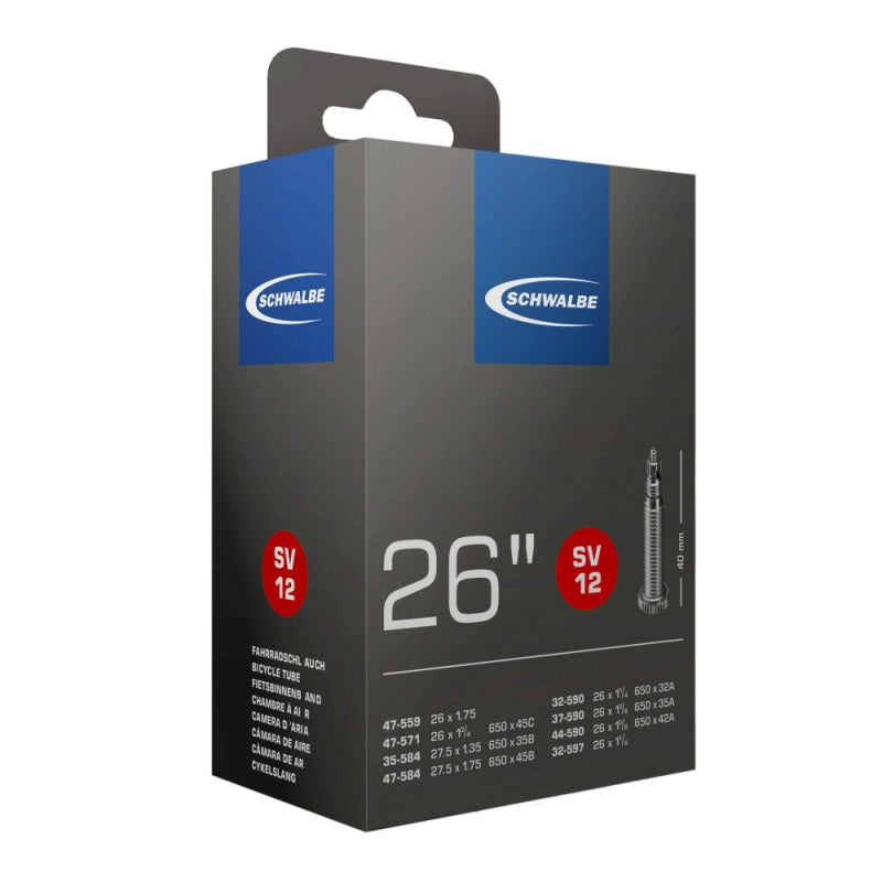 Schwalbe Innenrohr 12SV 26 1 1 4-1,90 (30 47-559 597) FV