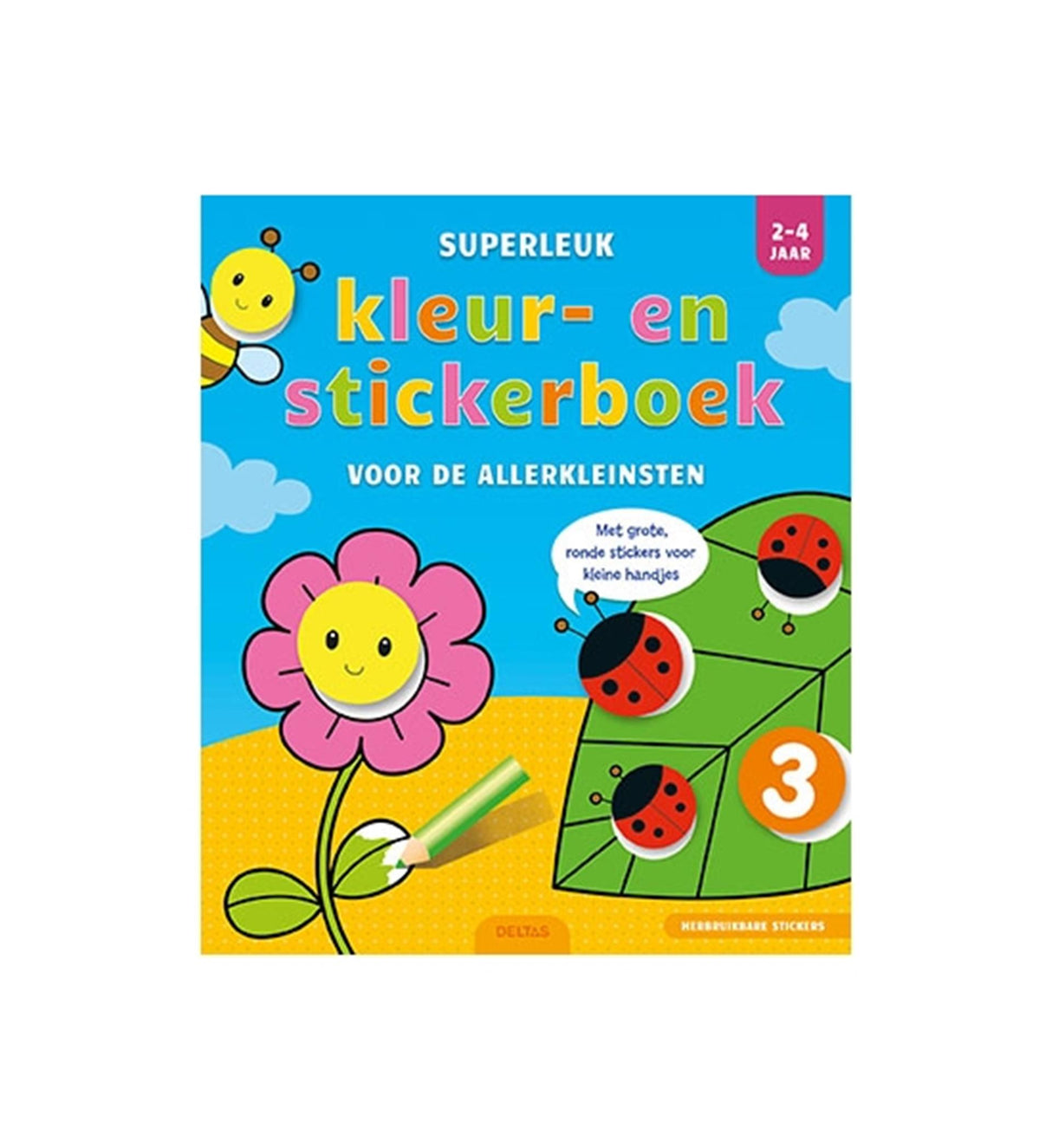 Deltas superspaßiges Mal- und Stickerbuch (2–4 Jahre)