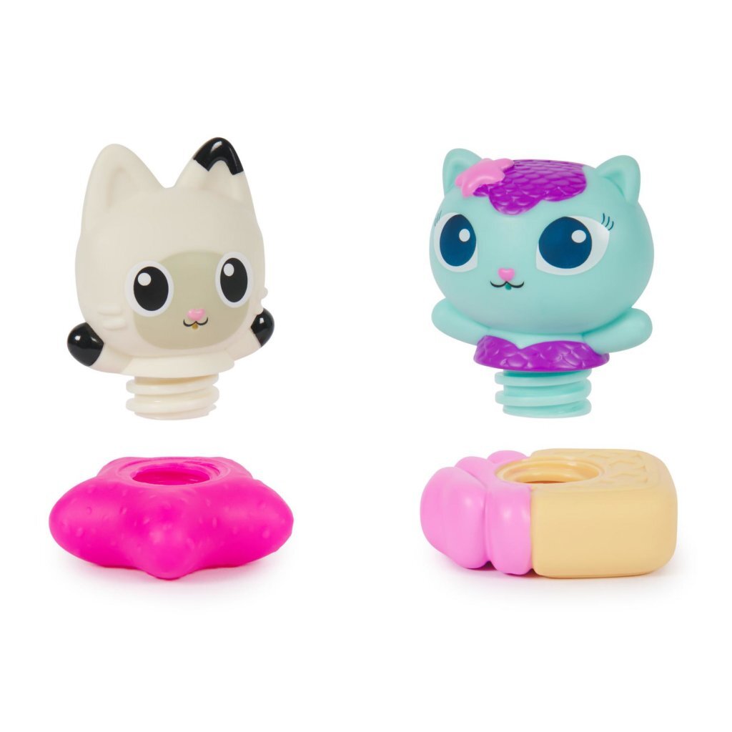 Gabby's Dollhouse, Gabby #039;s Dollhouse Badespielzeug-Set mit Pandy und Meerjungfrau-Katze