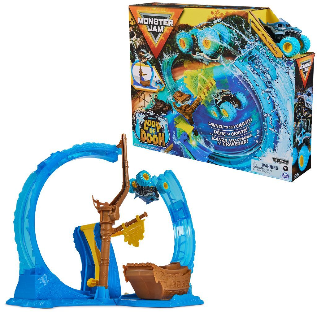 Monster Jam Megalodon Loop nebo Doom Stunt Play Set