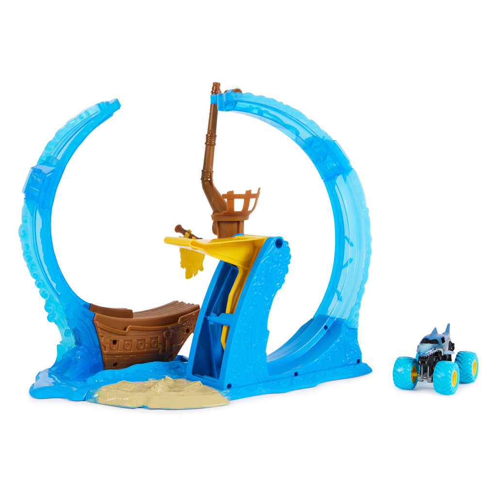 Monster Jam Megalodon Loop ou Doom Stunt Play Play Set