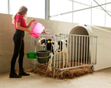 Producten kalveremmer kunststof afgeplat kaal roze transparant