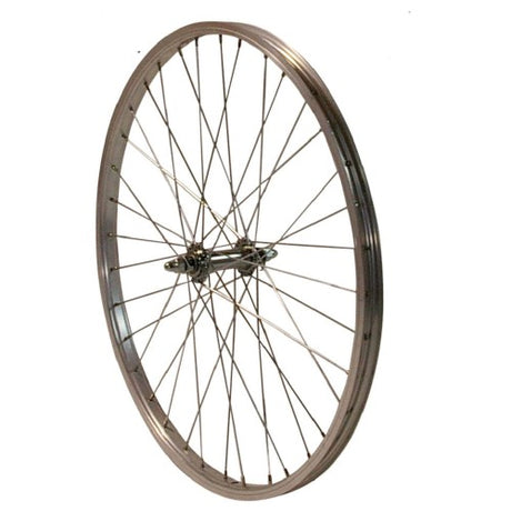 HZB -Vorderrad 24 Zoll ETRO 507 Alu Fixes Achs Silber