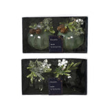 Decoris Weihnachtsanhänger-Ornament-Set bestehend aus 2 Stück ø8cm