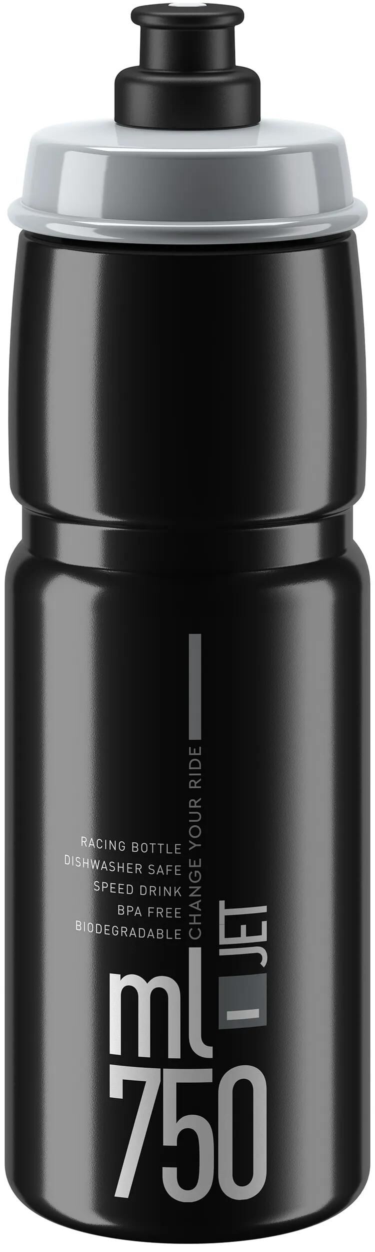 Elite Wasserflasche Jet Plus Flasche Jet Plus 750 ml schwarz grau