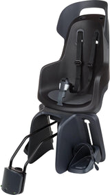 Bobike Kindersitz hinter Go Maxi RS mit Rahmenmontage (FF) und Schlafposition – Urban Black