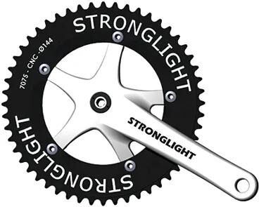 Stronglight Kurbelgarnitur Track 2000 Kurbelgarnitur Strongl. Spur 2000 1sp 44t 170mm