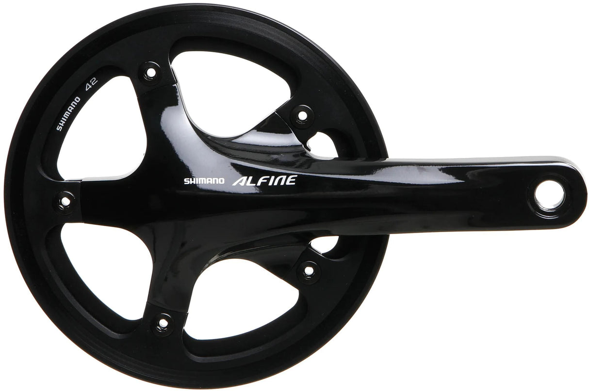 Shimano Kurbelgarnitur Alfine fc-s501 Kurbelgarnitur Shim.alfi.fcs501 42t.170mm ht2 1sp bl.