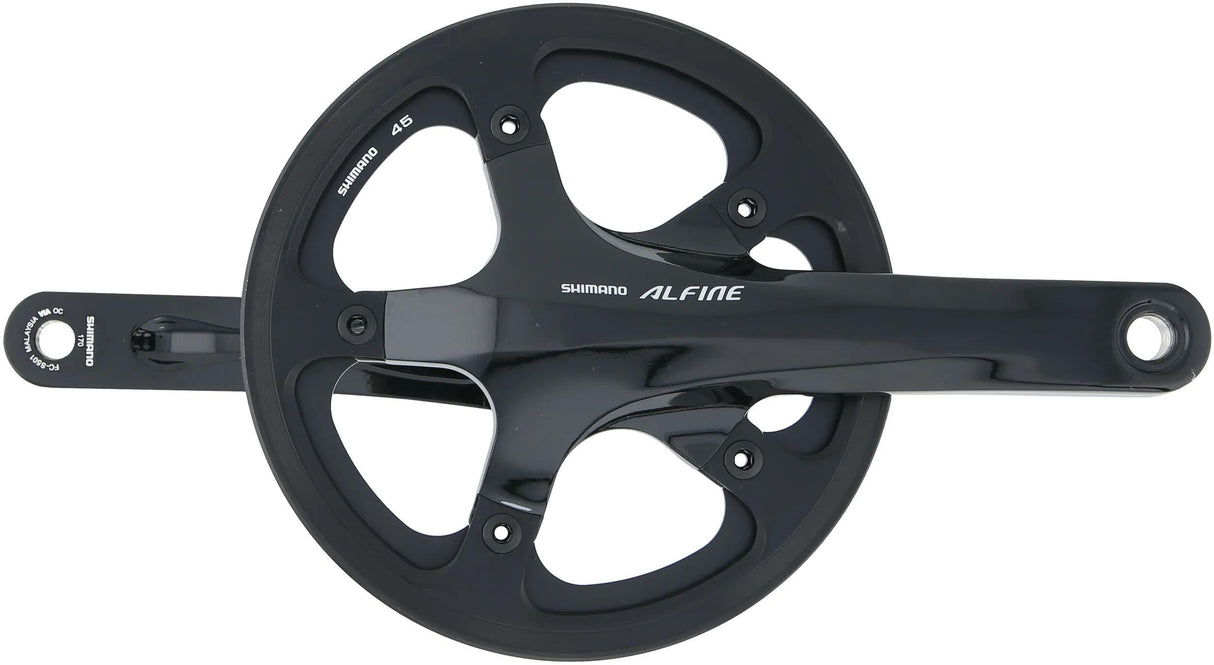 Shimano Kurbelgarnitur Alfine fc-s501 Kurbelgarnitur Shim.alfi.fcs501 45t.170mm ht2 1sp bl.
