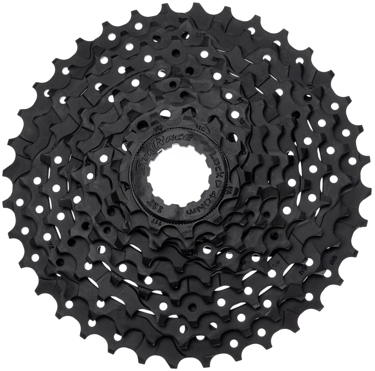 Überlegene Sunrace-Kassette CSU98 9aw 9V 11-36T schwarz