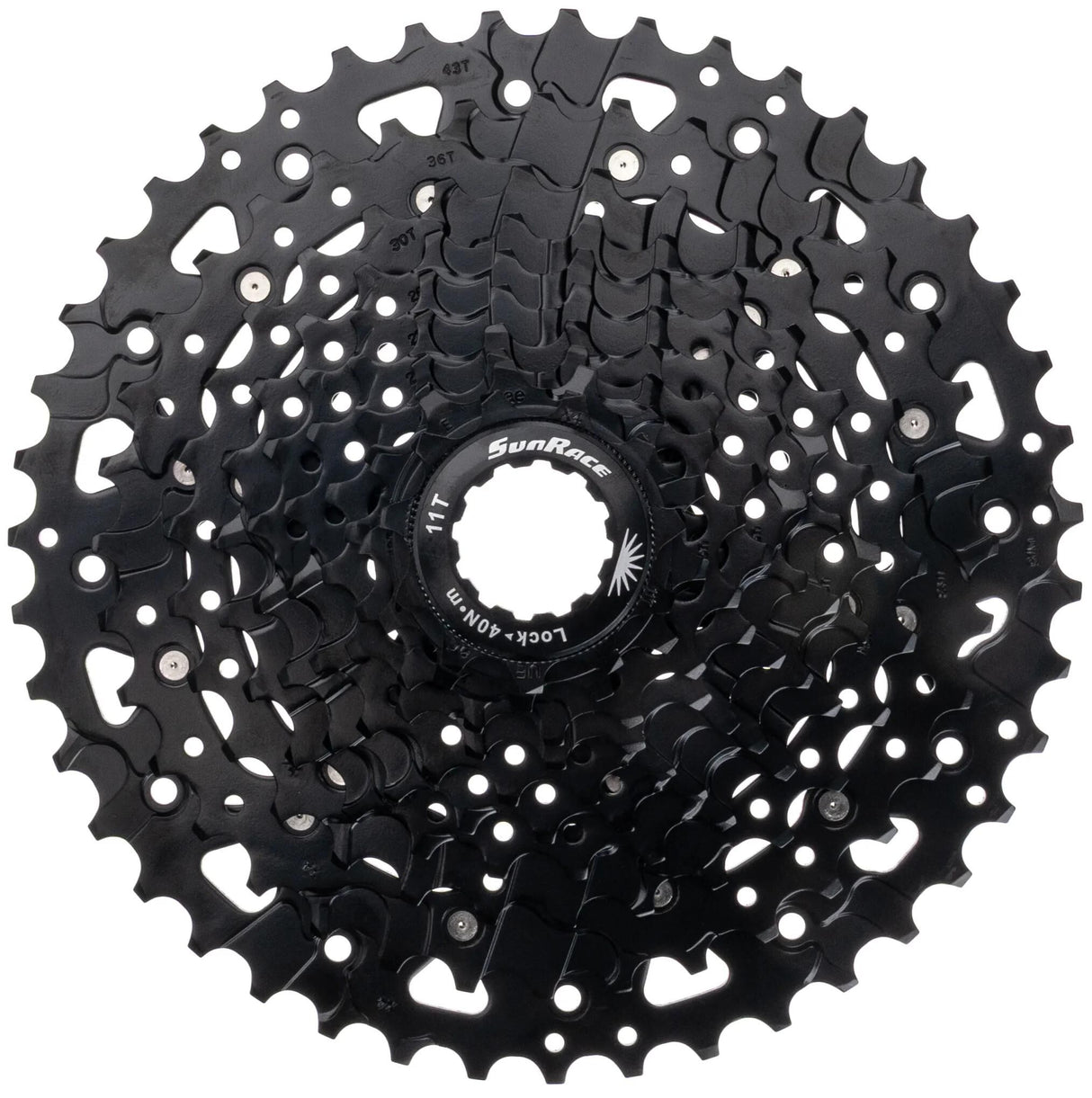 Überlegene Sunrace-Kassette CSUS400 TA3 10V 11-43T schwarz