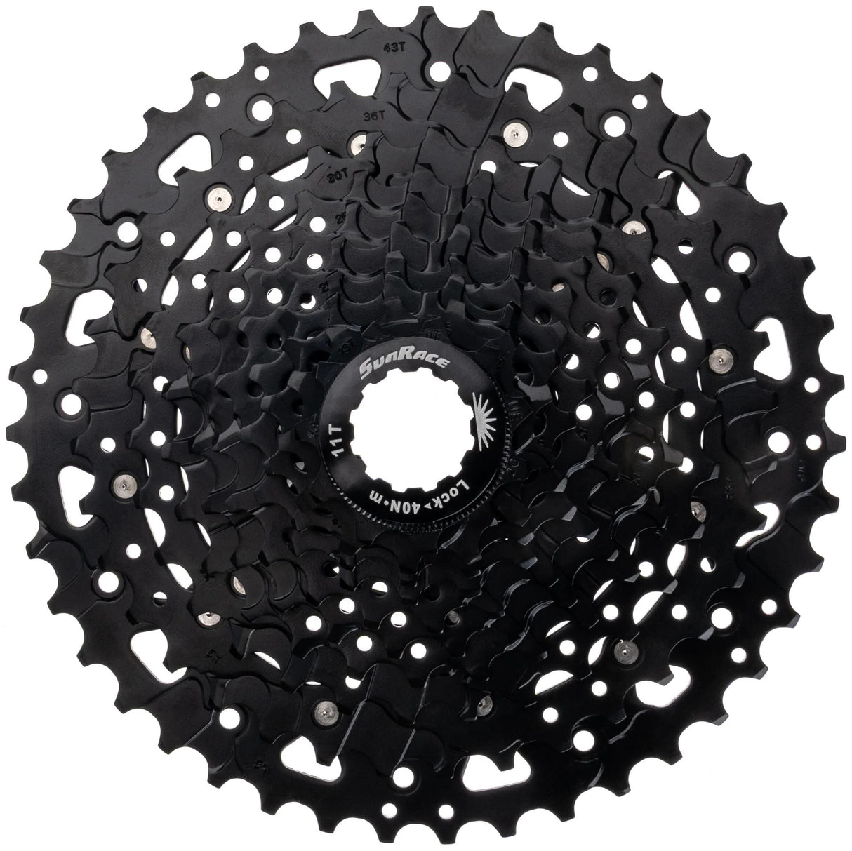 Überlegene Sunrace-Kassette CSUS700 TA3 10V 11-43T schwarz