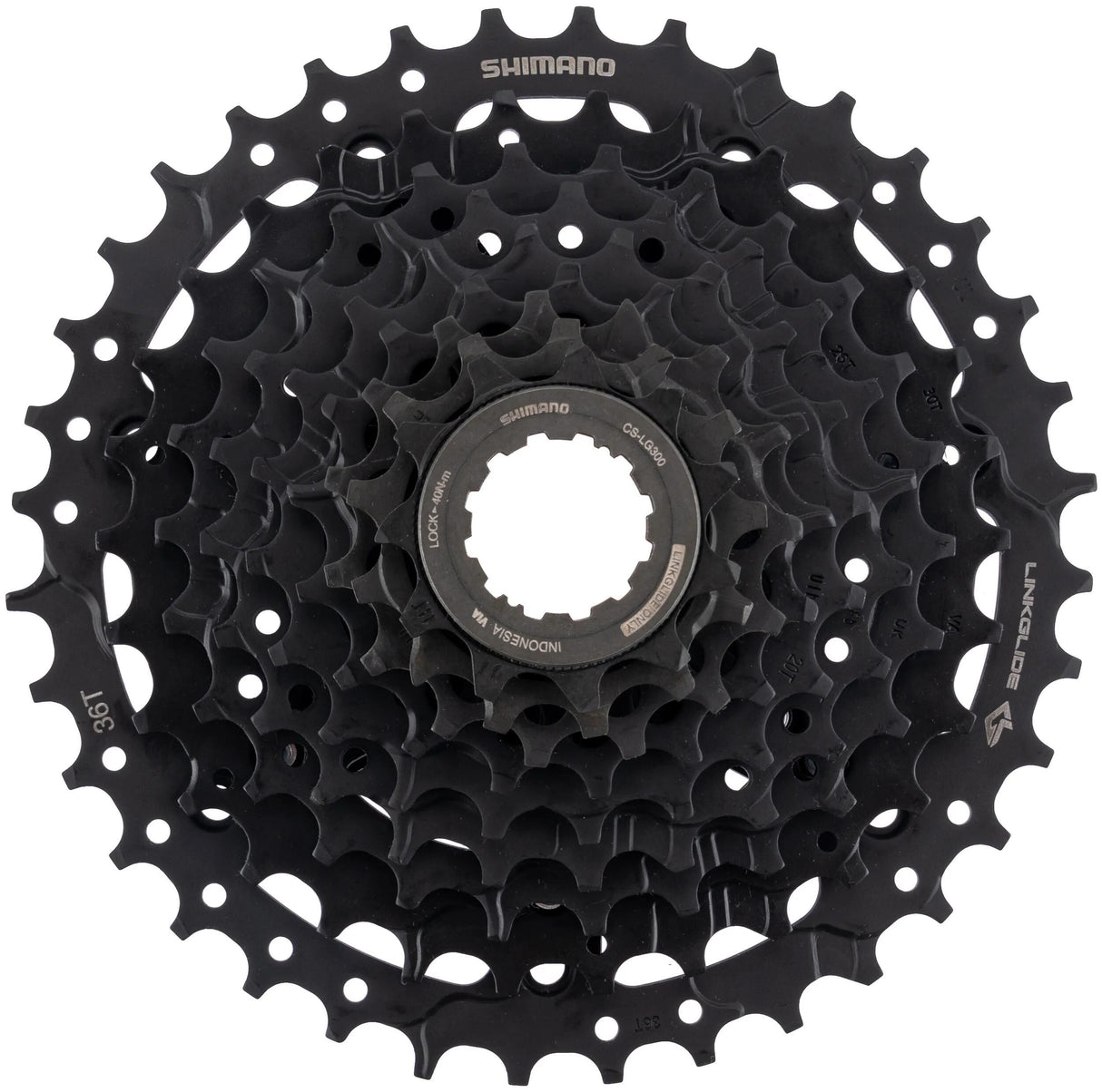 Shimano Kassettenqueues 9V 11-36T CS-LG300 schwarz OEM