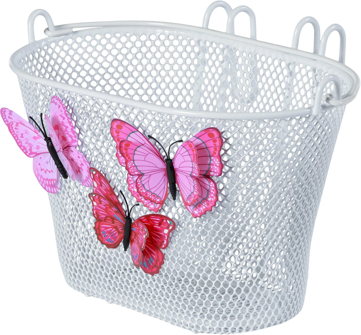 Basil Jasmin Butterfly – Kinderfahrradkorb – vorne oder hinten – weiß