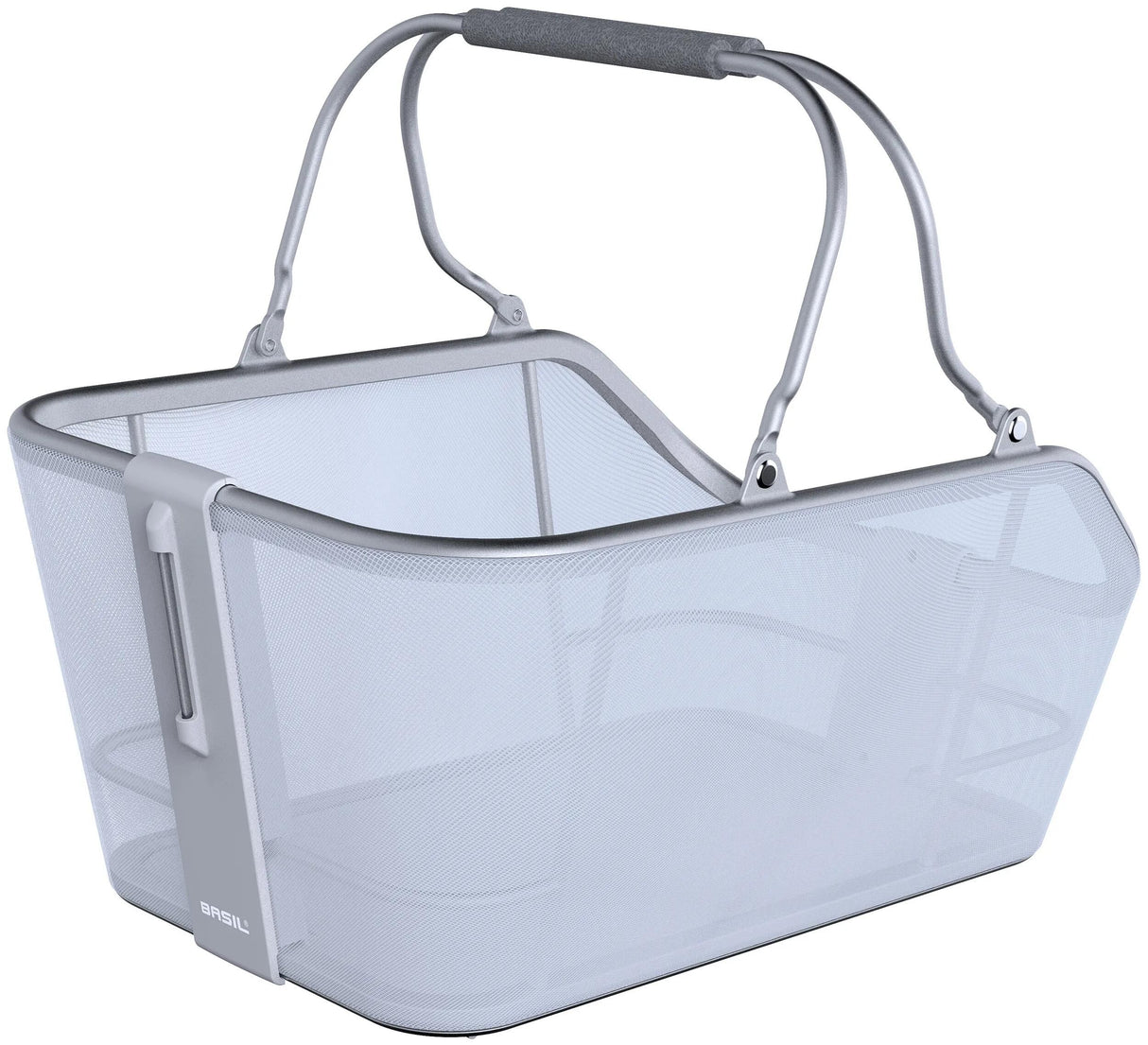 Basil Fahrradkorb Cento Tech Fiber Nordlicht Mik 21 Liter 39 x 24 x 15 cm blau silber