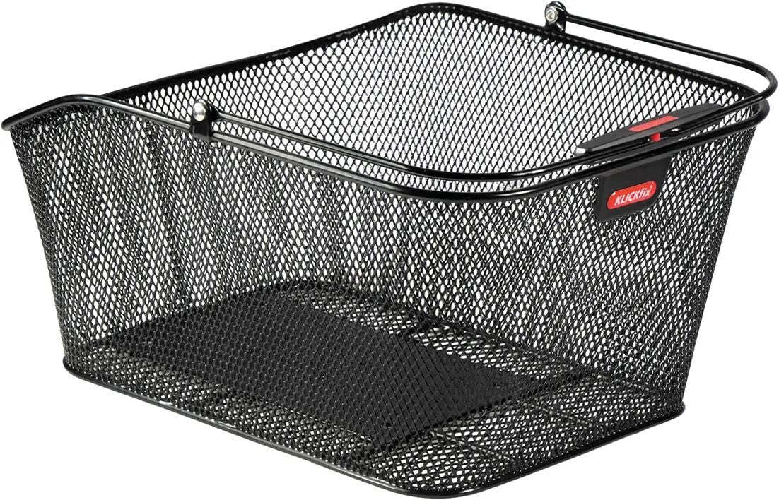 Rixen Kaul Fahrradkorb, auf der Rückseite des City II-Heckkorbs R K City II F.Racktime