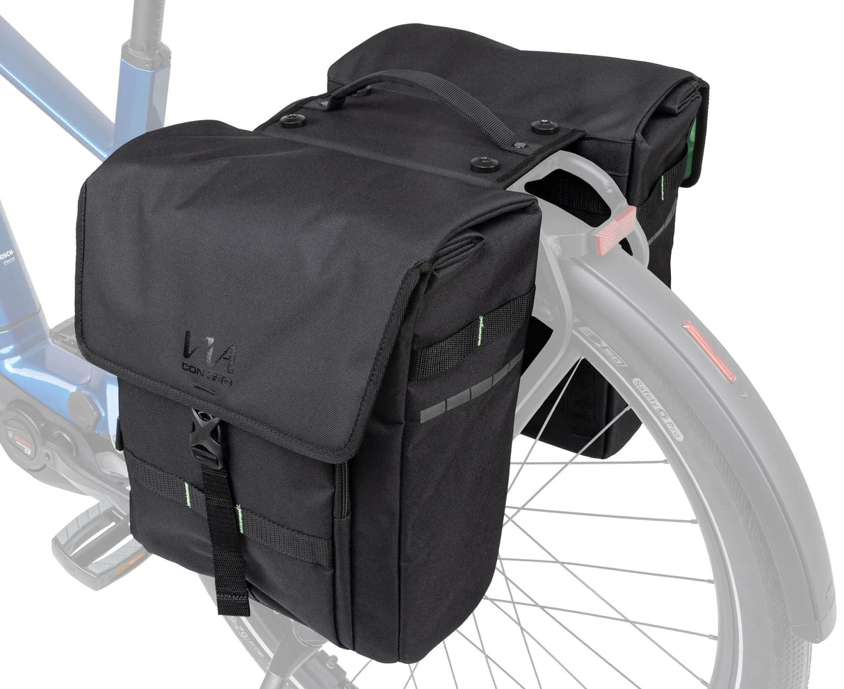 Contec Doppeltasche über Weekender. CT Twin Bags Via Weekender Mik 2.0 Schwarz