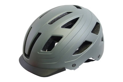 QT Cycle Tech Helm Urban Style Mat Grau Größe L 59-62 cm 2810387