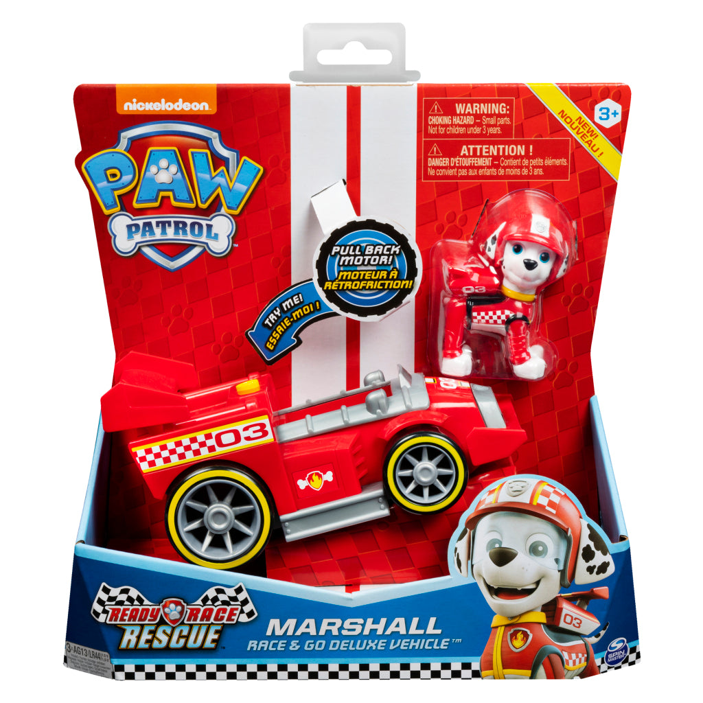 Paw Patrol Ready Race Rescue Marshall con vehículo