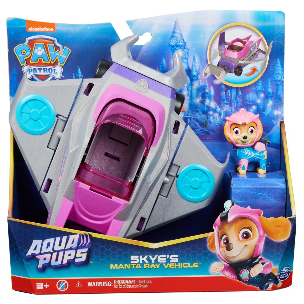 Paw patrol aqua pups skyes manta ray vehicle