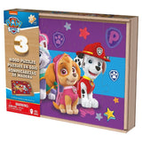 Paw patrol 3in1 houten puzzel in doosje 3x24 stukjes