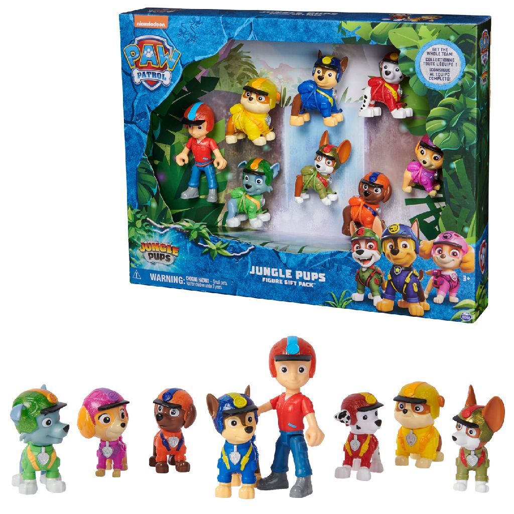 Paw Patrol Jungle Puppies Figures 8-Piece