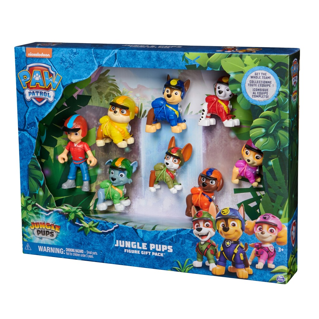 Paw Patrol Jungle hvalpe figurer 8-delt