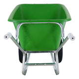Fort producten kruiwagen f s 165l groen hdpe bak verz onderstel 2 wiel