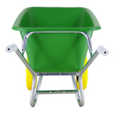 Fort producten kruiwagen f s 165l groen hdpe bak 2 wiel nooitmeerlek