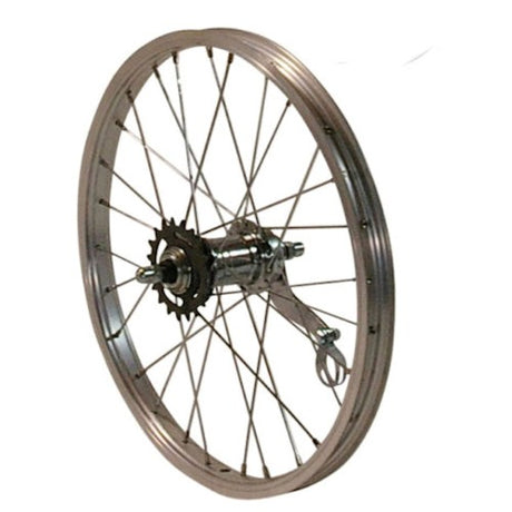 Hinterrad 20 x 1,75 Aluminium mit Bevorzugung Bremsnabe - Silber