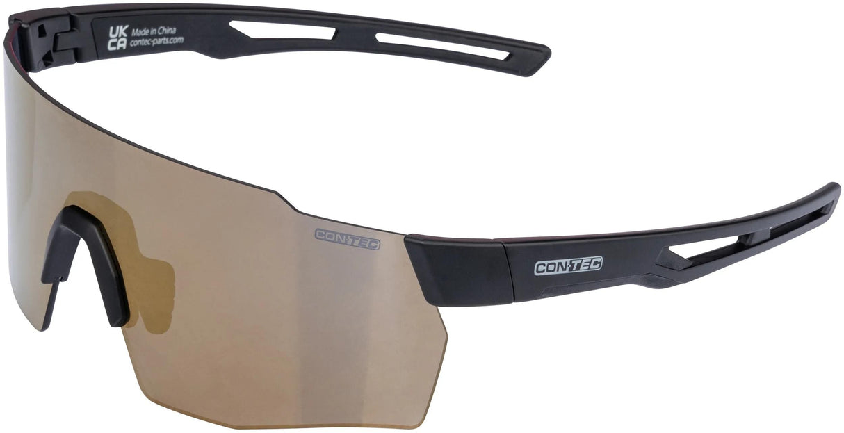 Contec Sportbrille Pulse Revo ct Brille Pulse mattschwarz gold