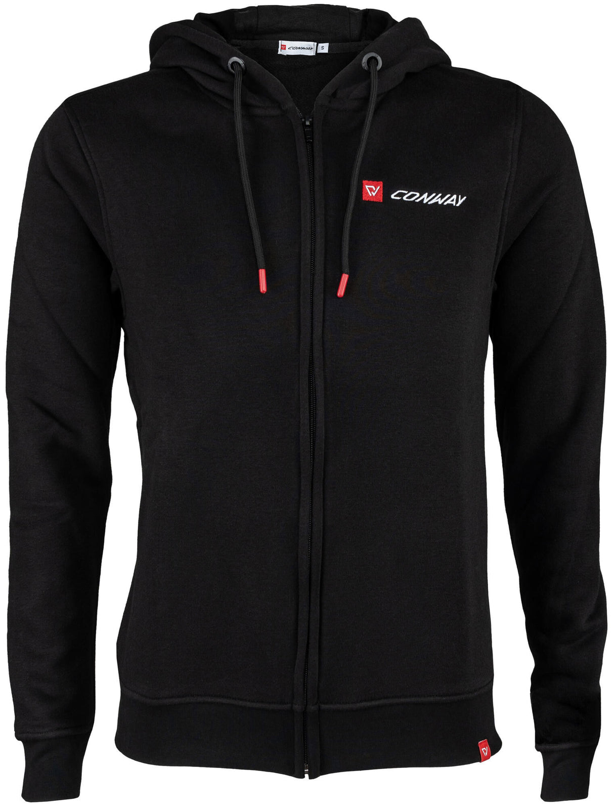 Conway Pulloverjacke mit Kapuze Logoline Kapuzensweatjacke Logoline Größe XL Schwarz