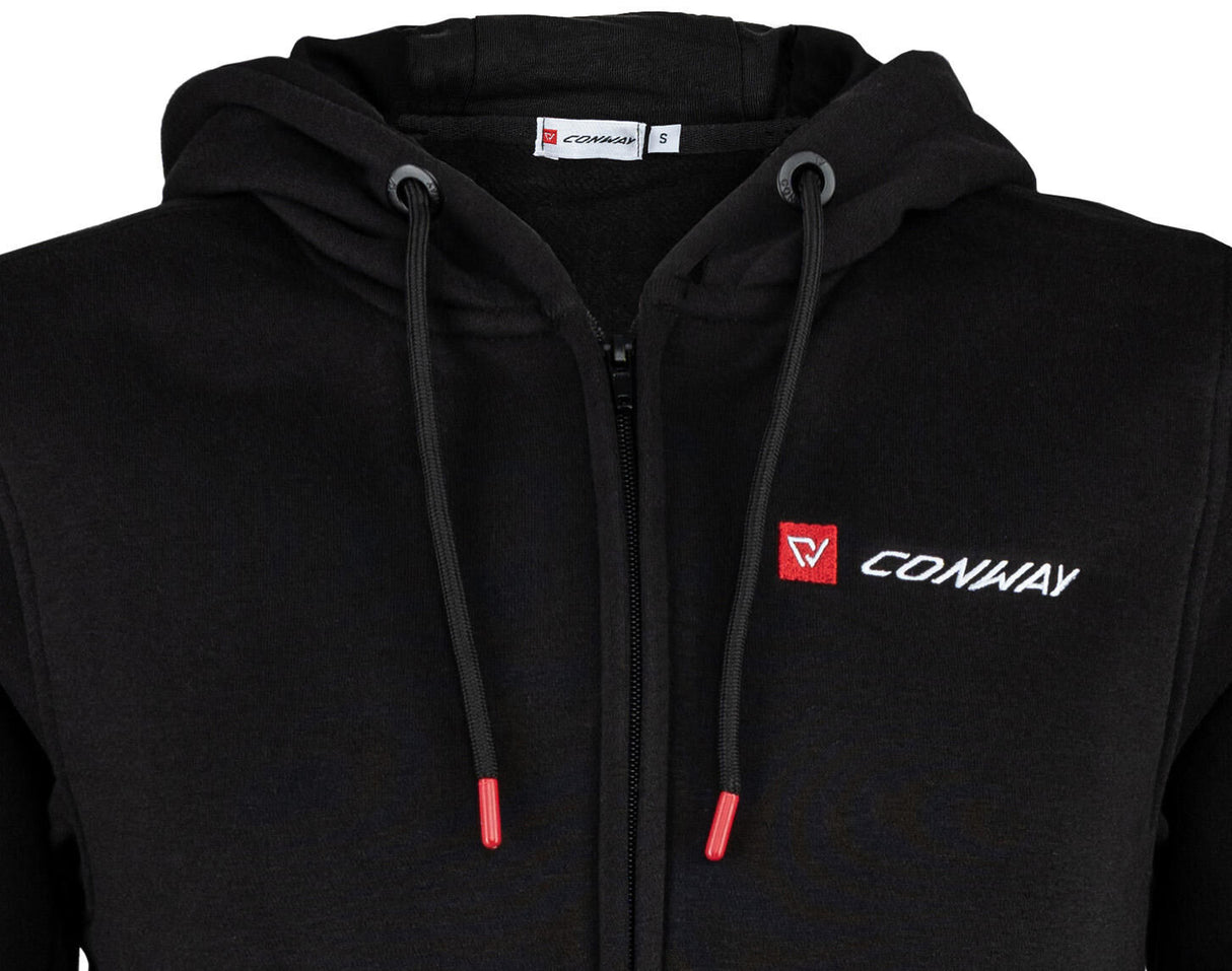 Conway Pulloverjacke mit Kapuze Logoline Kapuzensweatjacke Logoline Größe XXL Schwarz