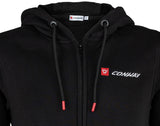 Conway Pulloverjacke mit Kapuze Logoline Kapuzensweatjacke Logoline Größe XL Schwarz