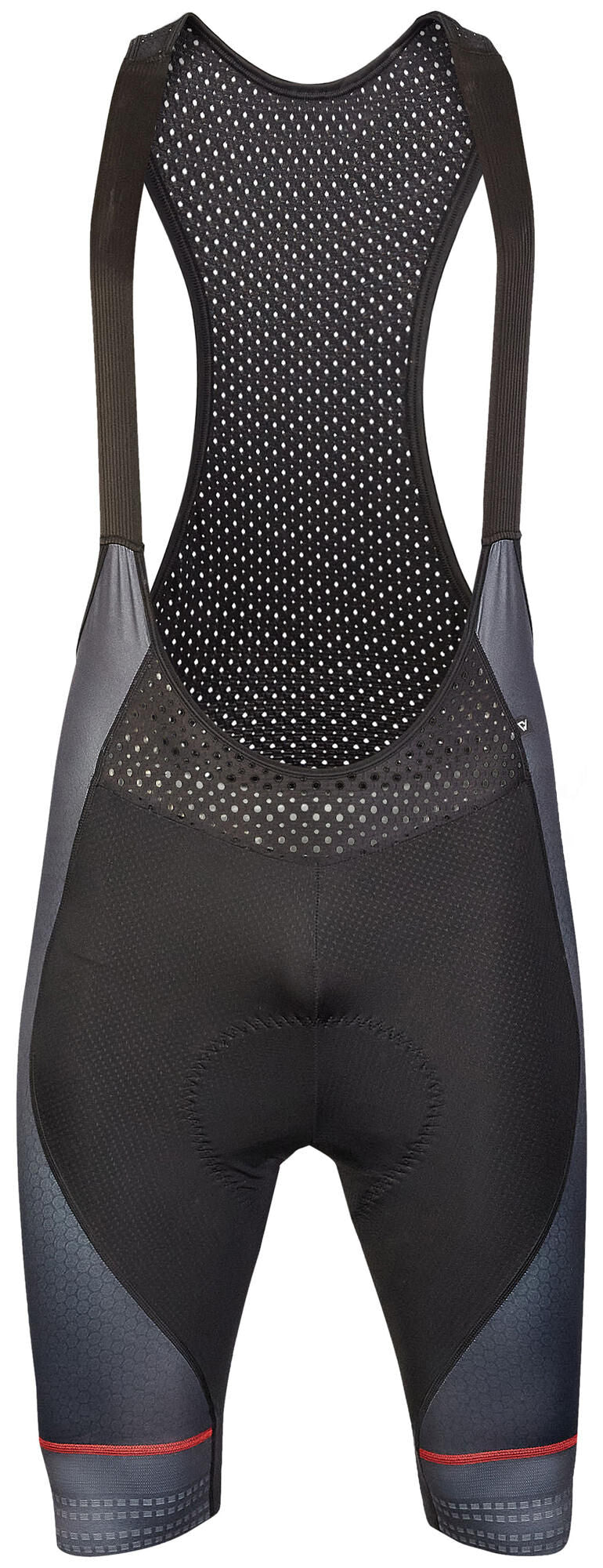 Conway Radhose mit Hosenträgern, Race-Trägerhose, Trägerhose, Renngröße L, Schwarz, Grau
