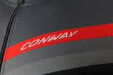 Conway Kurzarmshirt Active Jersey Full Zip SS Jersey Act.Full Zip SS XS Grau Schwarz