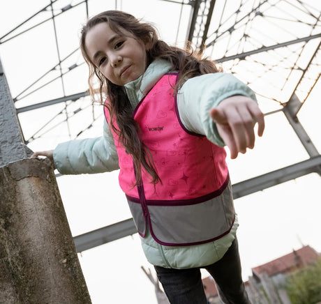 Wowow Kinder West Zippy Jacke Pink Reflektierende Kinder Zippy Pink Gr. l