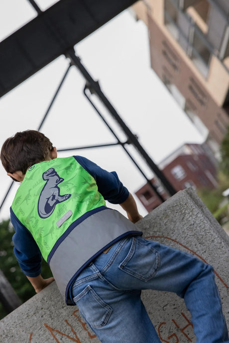 Wowow Weste Zippy Jacke grün reflektierend Kinder Zippy Green Gr. l