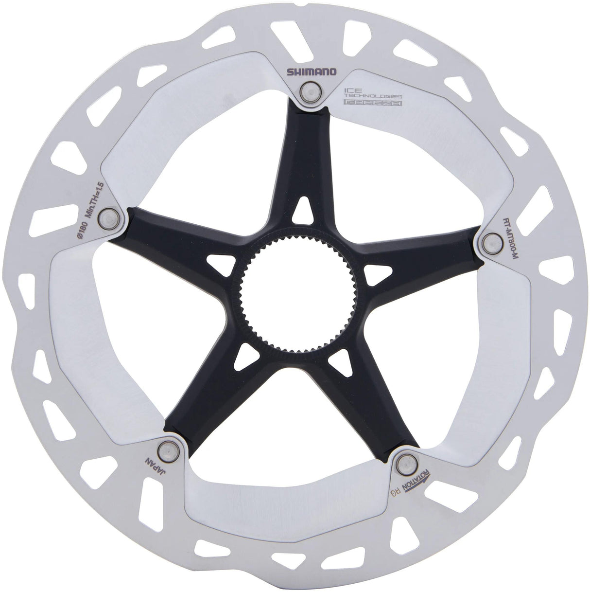 Shimano Bremsscheibe (LOS) XT 180-mm-Mittelschloss IRTMT800ME