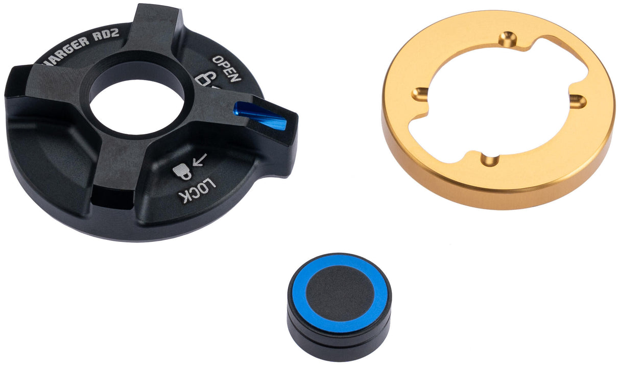 RockShox-Druckstufen-Einstellknopf, Kompr.-Level-Einstellknopf, Renntag 2, 2 Positionen