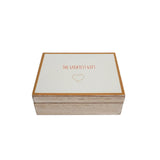 Opbergdoosje the greatest gift 12x9x4cm