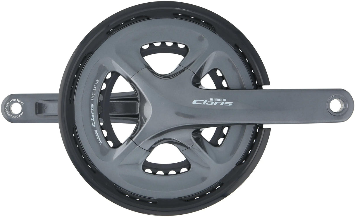 Shimano Kurbelgarnitur Claris FC-R2000 Kurbeln.shim.clar.fcr2000 34 50t.170mm HT2 8sp +