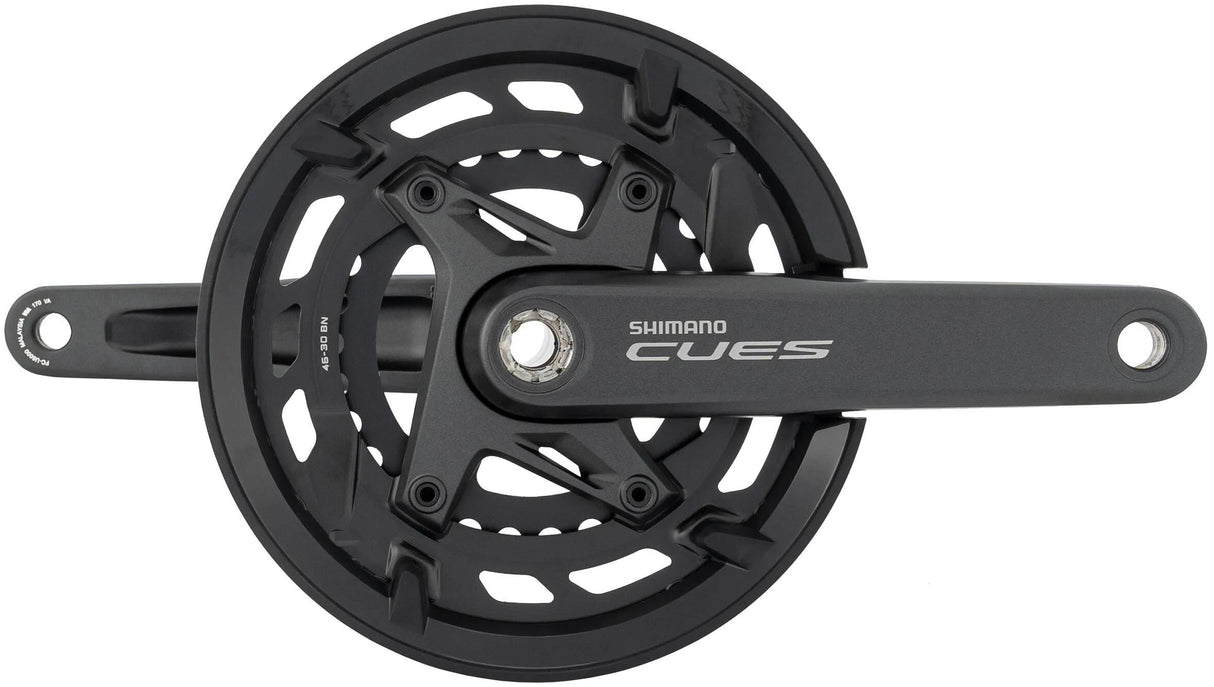 Shimano Cues FC-U6000 9 10-Gang-Kurbel 46 30 mit Kettenschutz